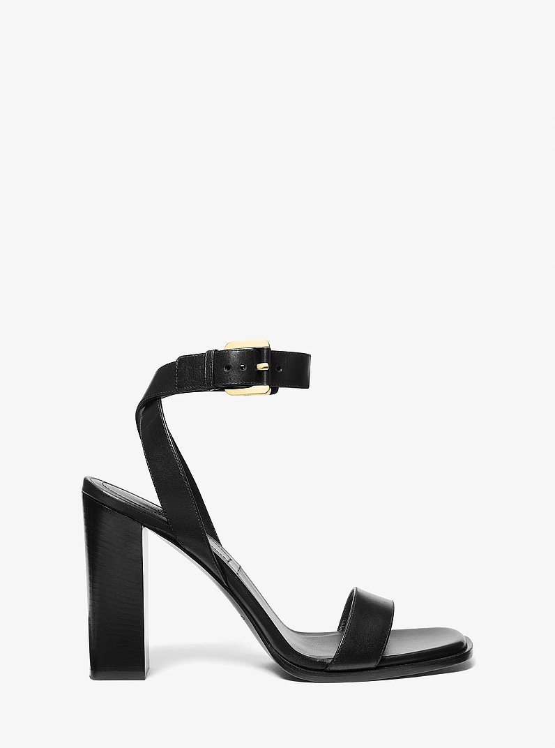 Ashley Leather Sandal in NEGRO | Michael Kors