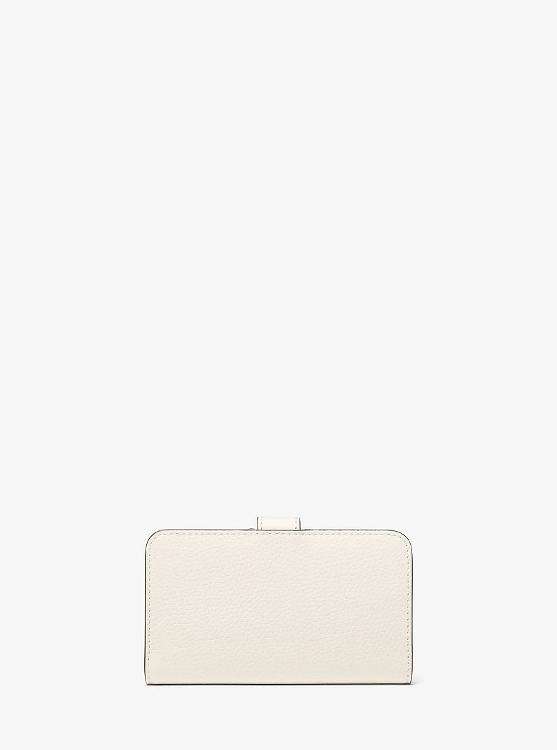 Jet Set Travel Medium Pebbled Leather Billfold Wallet in CR&Egrave;ME L&Eacute;GER | Michael Kors