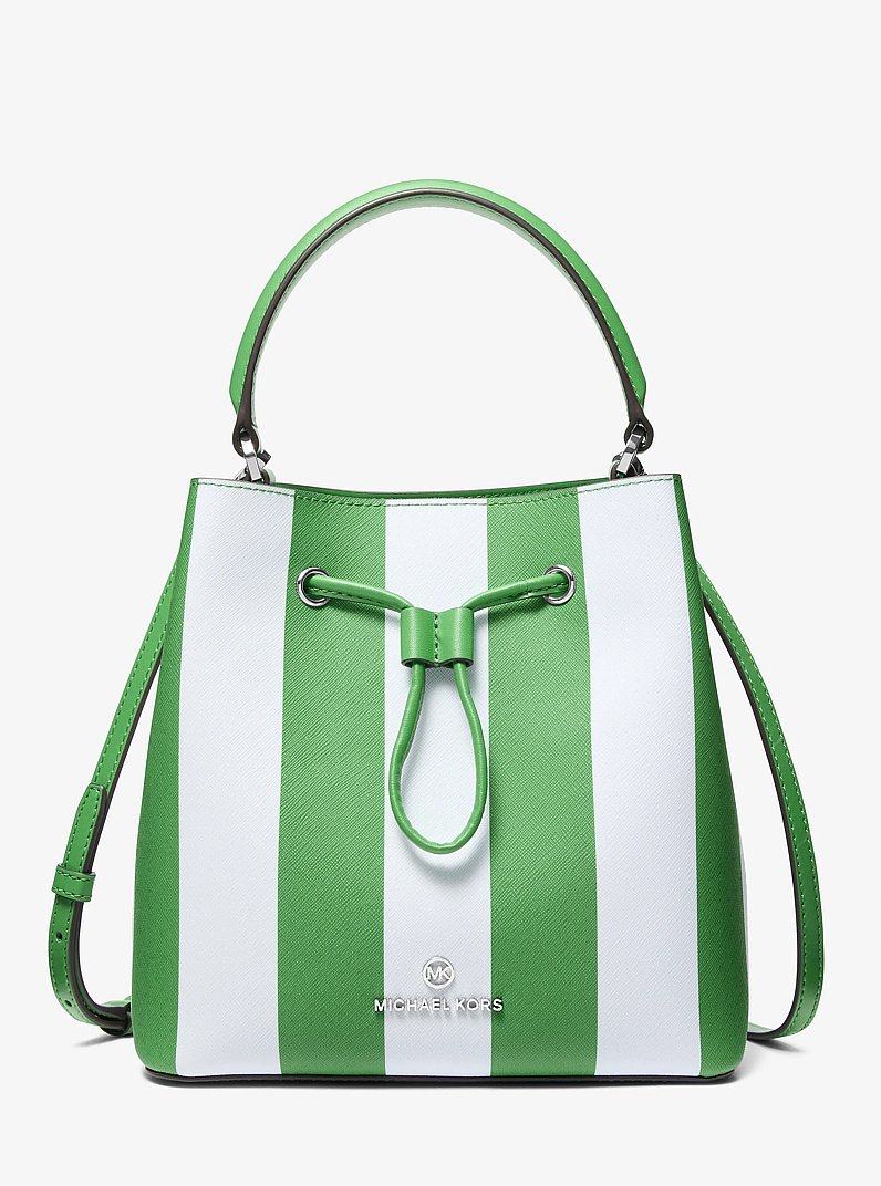 Bolso estilo cubo Suri mediano con rayas in PALM MULTI | Michael Kors