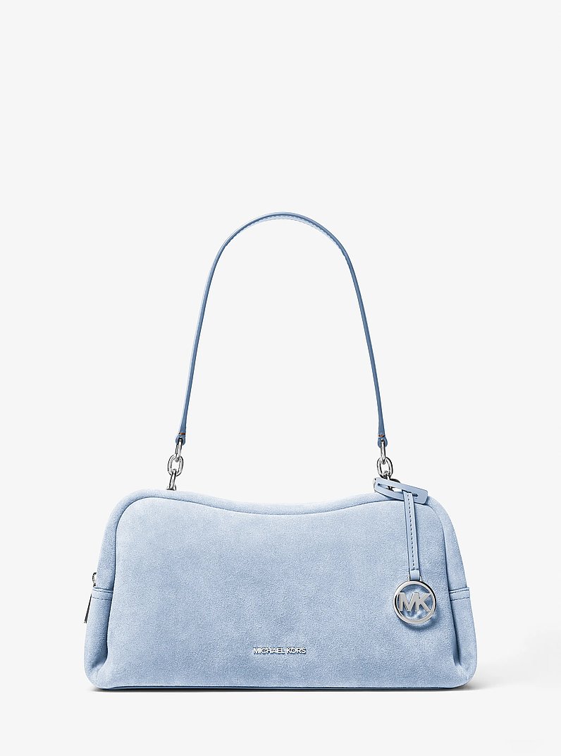 Sac &agrave; &eacute;paule Cecily de taille moyenne en su&egrave;de in OC&Eacute;AN P&Acirc;LE | Michael Kors