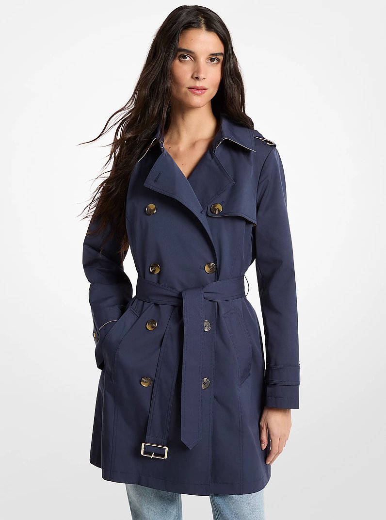 Belted Trench Coat in MIDNIGHTBLUE | Michael Kors