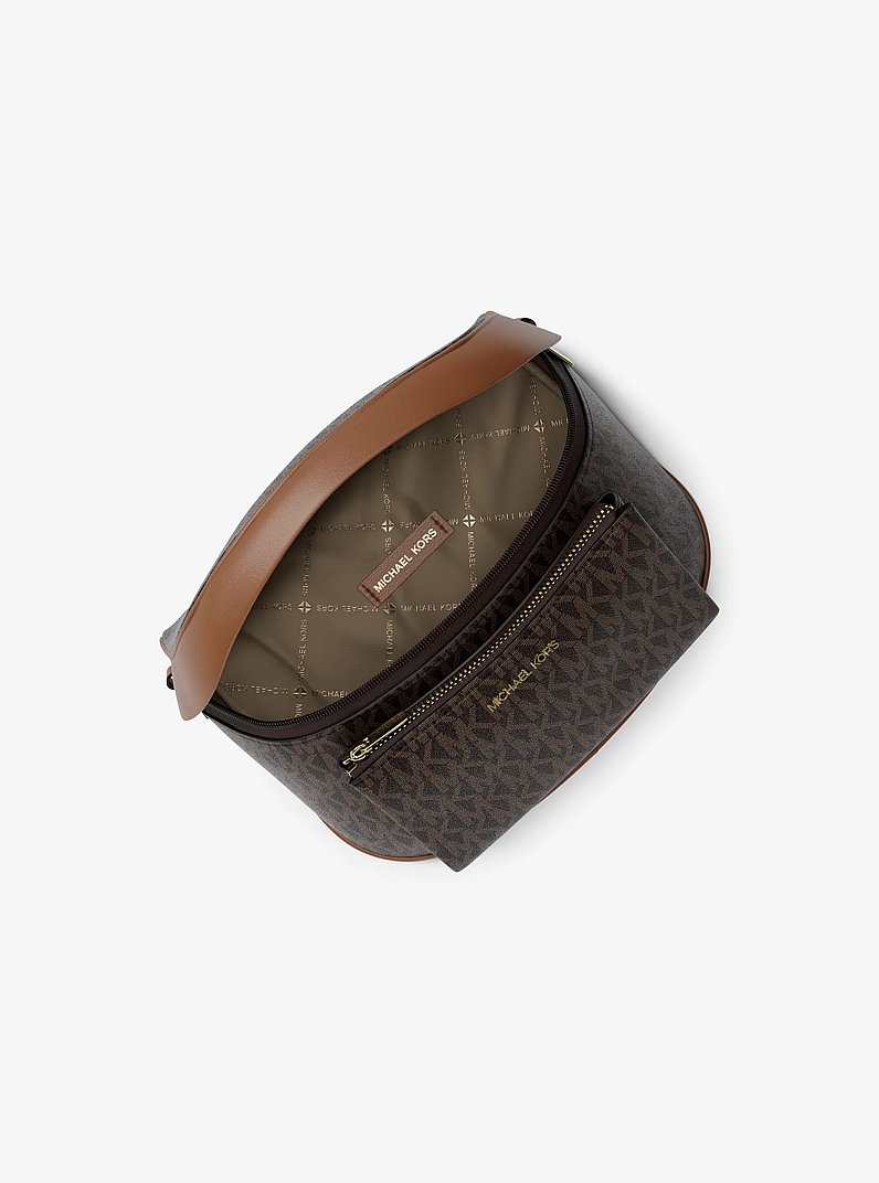 Ri&ntilde;onera Slater mediana con logotipo exclusivo in MARR&Oacute;N | Michael Kors