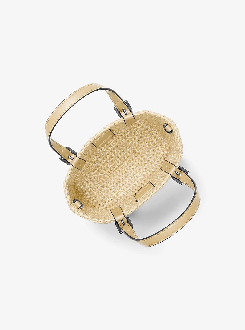 Quinn Extra-Small Hand-Crocheted Crossbody Bag  in NATURAL | Michael Kors