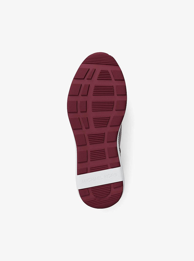 Trevor Mixed-Media Trainer in MULBERRY | Michael Kors