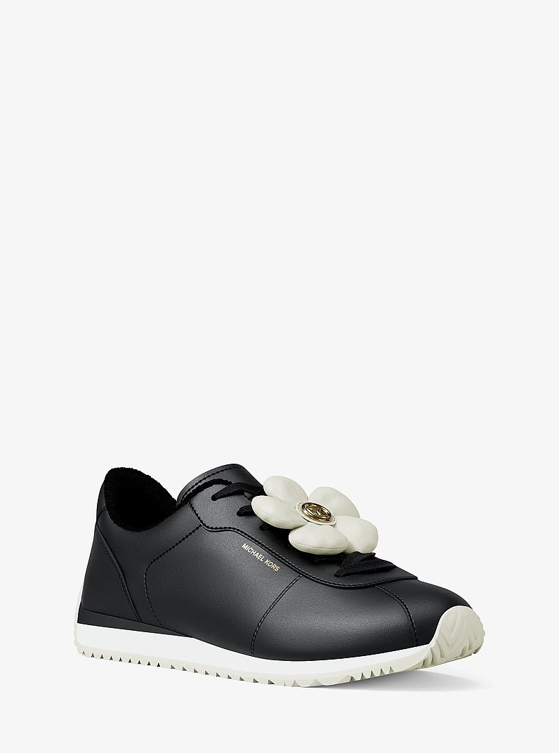 Rhodes Floral Embellished Trainer in BLACK | Michael Kors
