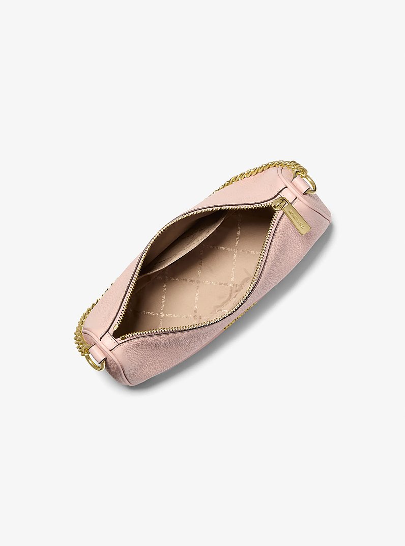 Carmela Medium Pebbled Leather Convertible Crossbody Bag in ROS&Aacute;CEO POLVORIENTO | Michael Kors