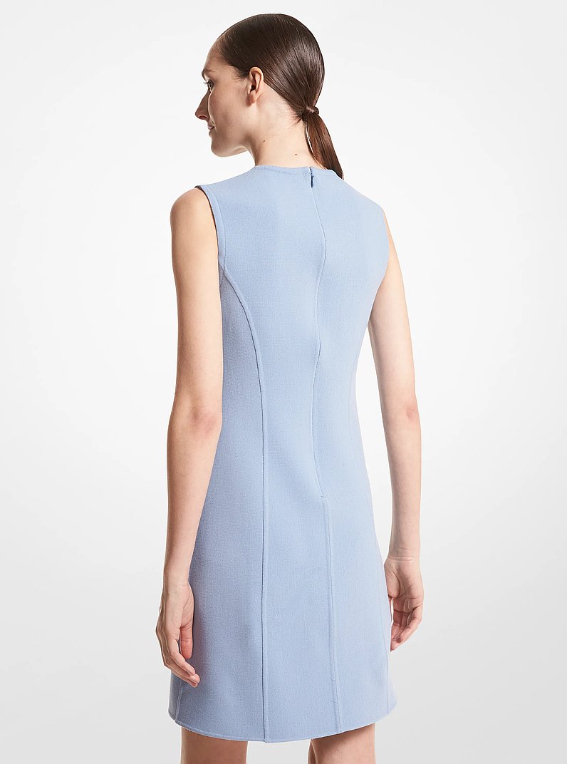Double Face Stretch Wool Crepe Shift Dress in COAST | Michael Kors