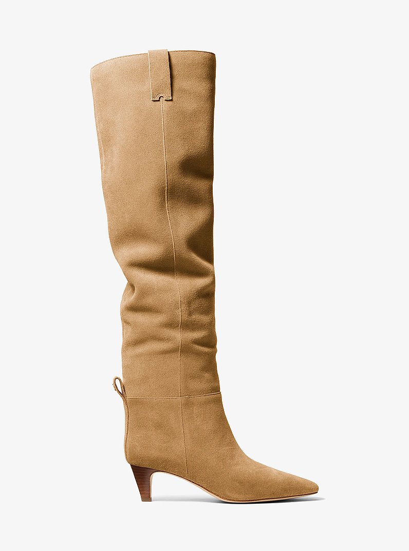 Daniela Suede Boot in BURNT KHAKI | Michael Kors
