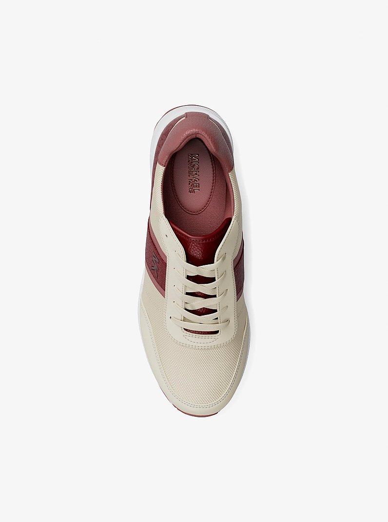 Sneaker Mabel in materiale misto in ROSSO INTENSO | Michael Kors