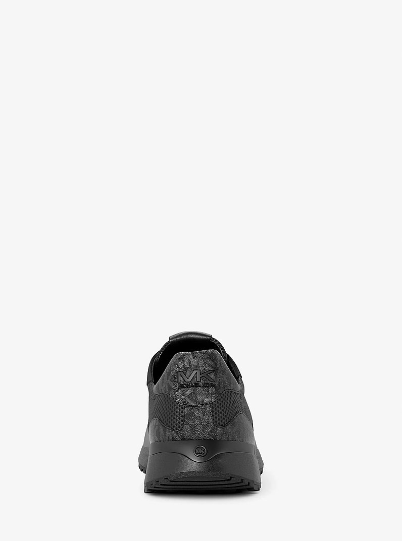 Dax Mixed-Media Trainer in BLACK | Michael Kors