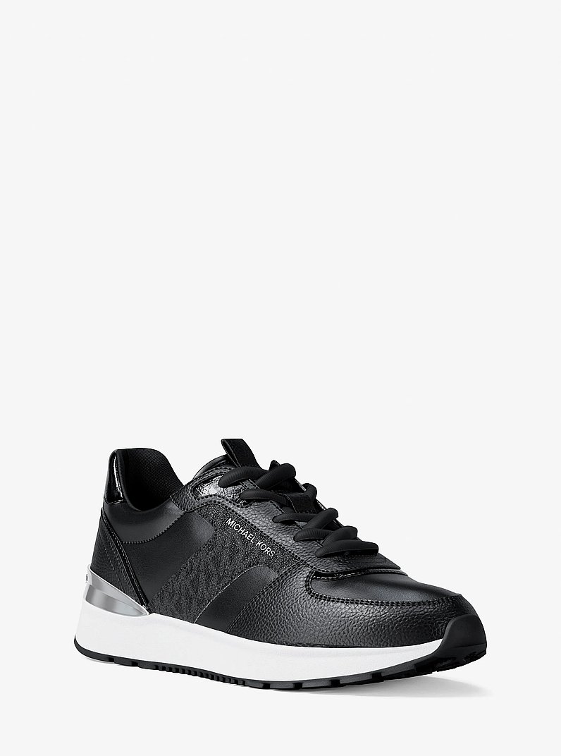 Remy Mixed-Media Trainer in BLACK | Michael Kors