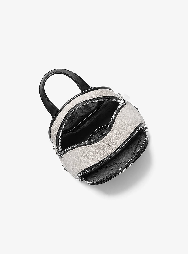 Rhea Mini Color-Block Logo Backpack