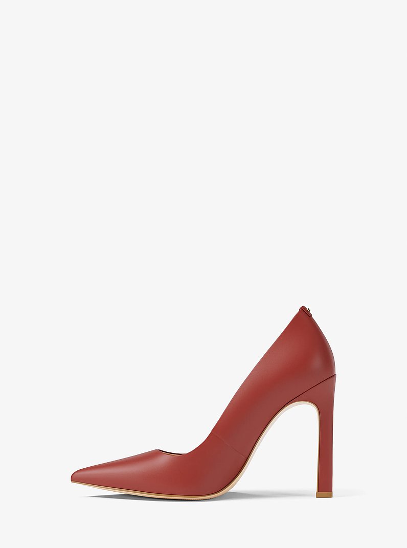 Amara Leather Pump in CRIMSON | Michael Kors