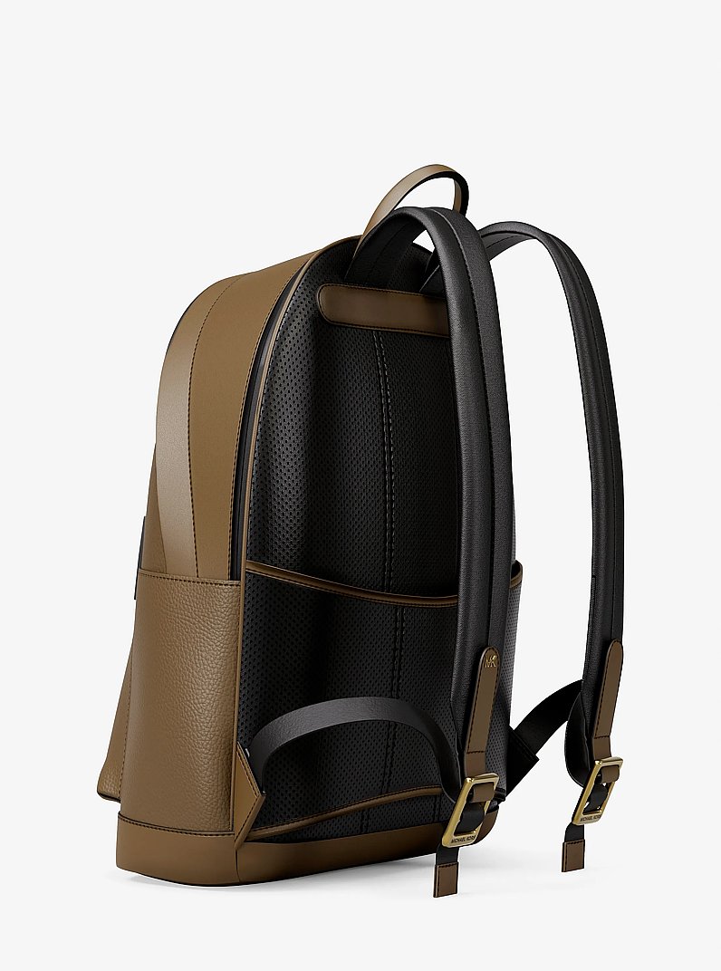 Jet Set Pebbled Leather Backpack in LODEN | Michael Kors