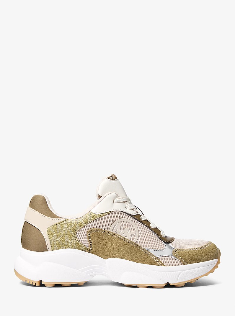 Samira Mixed-Media Trainer in LODEN MULTI | Michael Kors