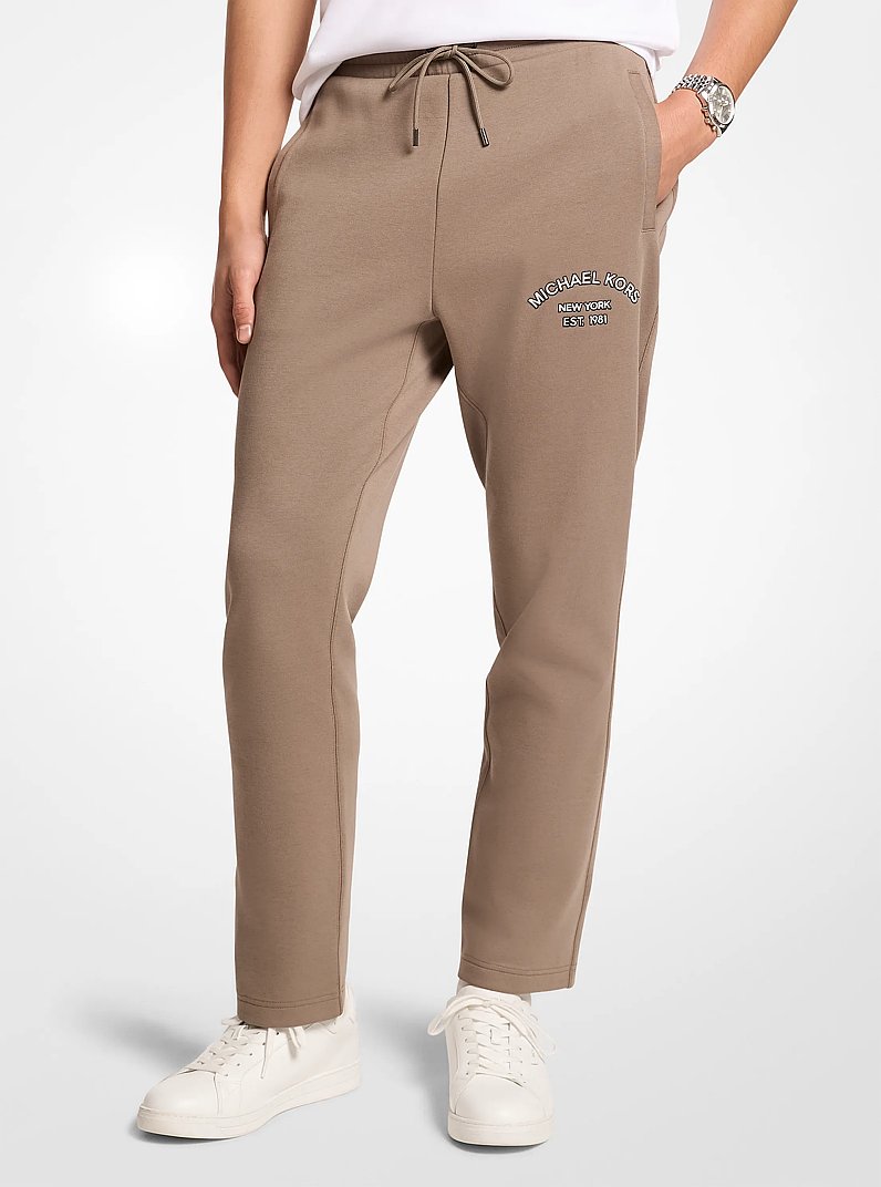 Pantalon de jogging en m&eacute;lange de coton &agrave; logo in CHAMPIGNON | Michael Kors