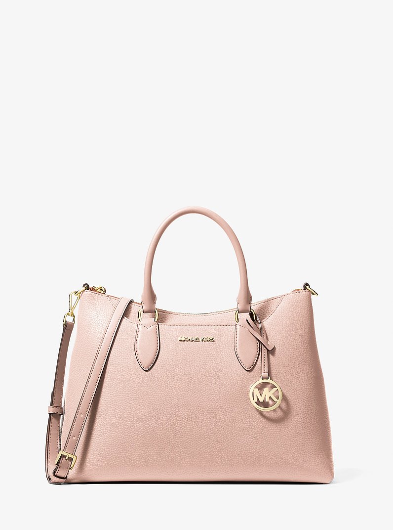 Austen Medium Leather Satchel in SOFT PINK | Michael Kors