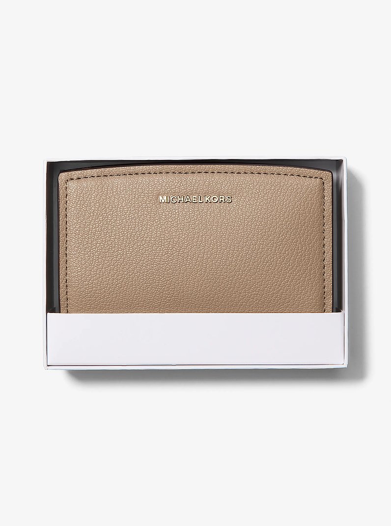Bryant Medium Pebbled Leather Wallet in BIRCH | Michael Kors