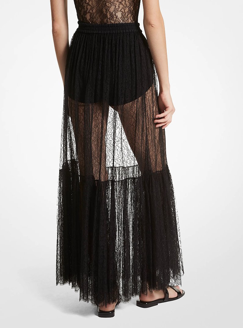 Chantilly Lace Skirt in BLACK | Michael Kors