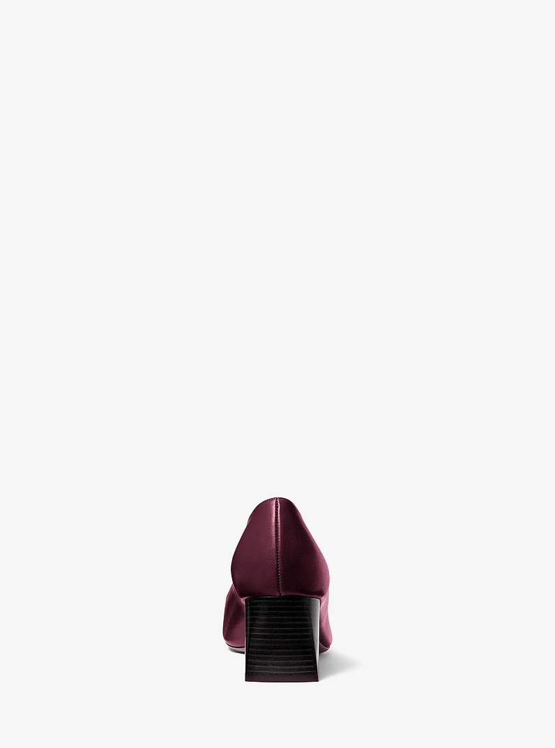 Maria Leather Pump in WINE | Michael Kors