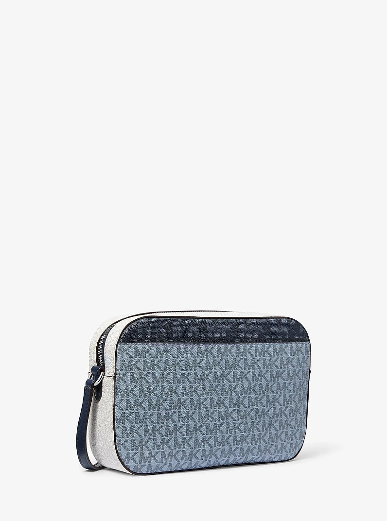 Jet Set Large Signature Logo Crossbody Bag in ADMIRL MULTI | Michael Kors