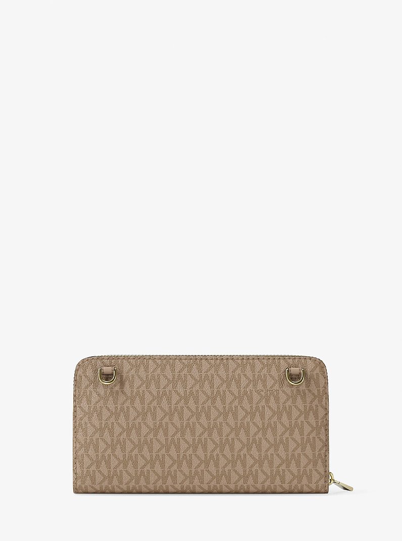 Umh&auml;ngetasche Jet Set Large mit Signature-Logomuster in KHAKI | Michael Kors
