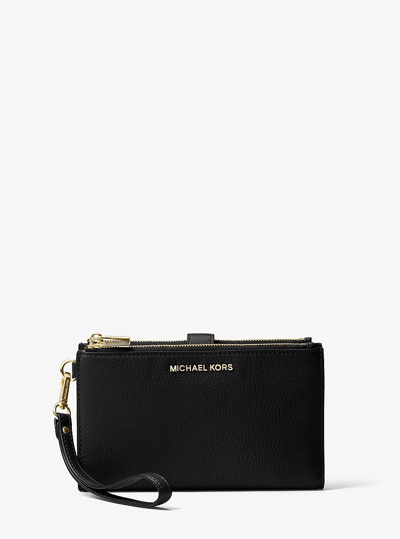 Mały portfel na smartfona Adele ze sk&oacute;ry in CZARNY | Michael Kors