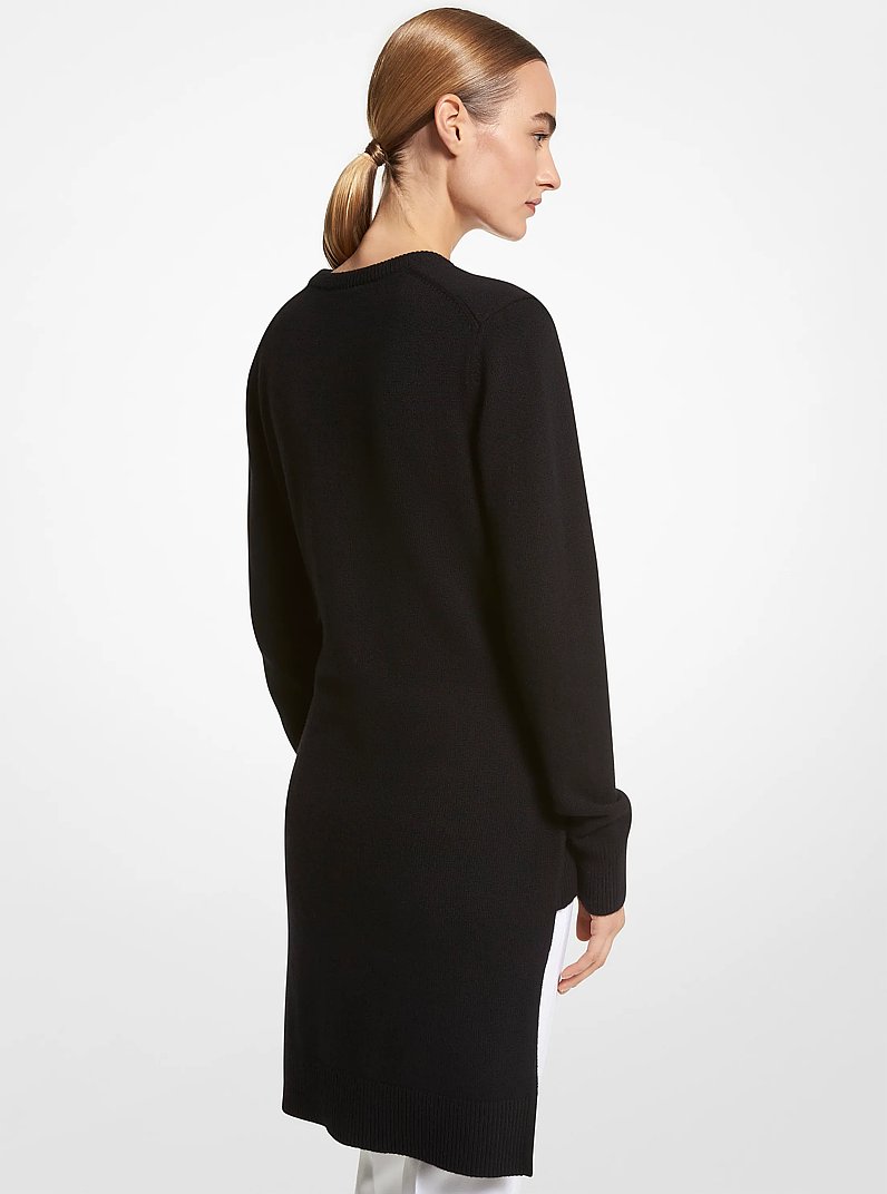 Cashmere Scarf Sweater in BLACK | Michael Kors