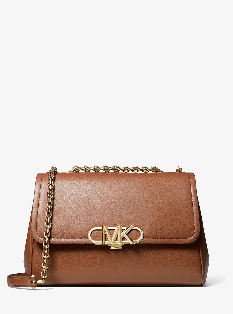 Borsa a spalla Parker extra-large in pelle in CUOIO | Michael Kors