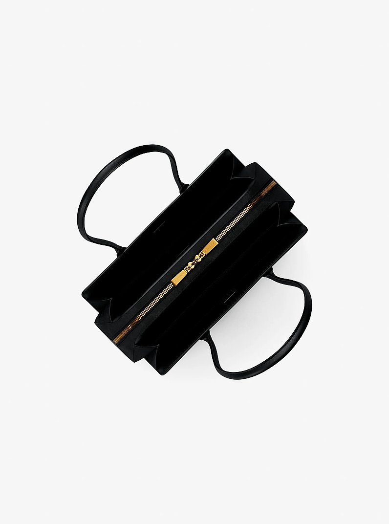Laila Small Suede Shoulder Bag in BLACK | Michael Kors