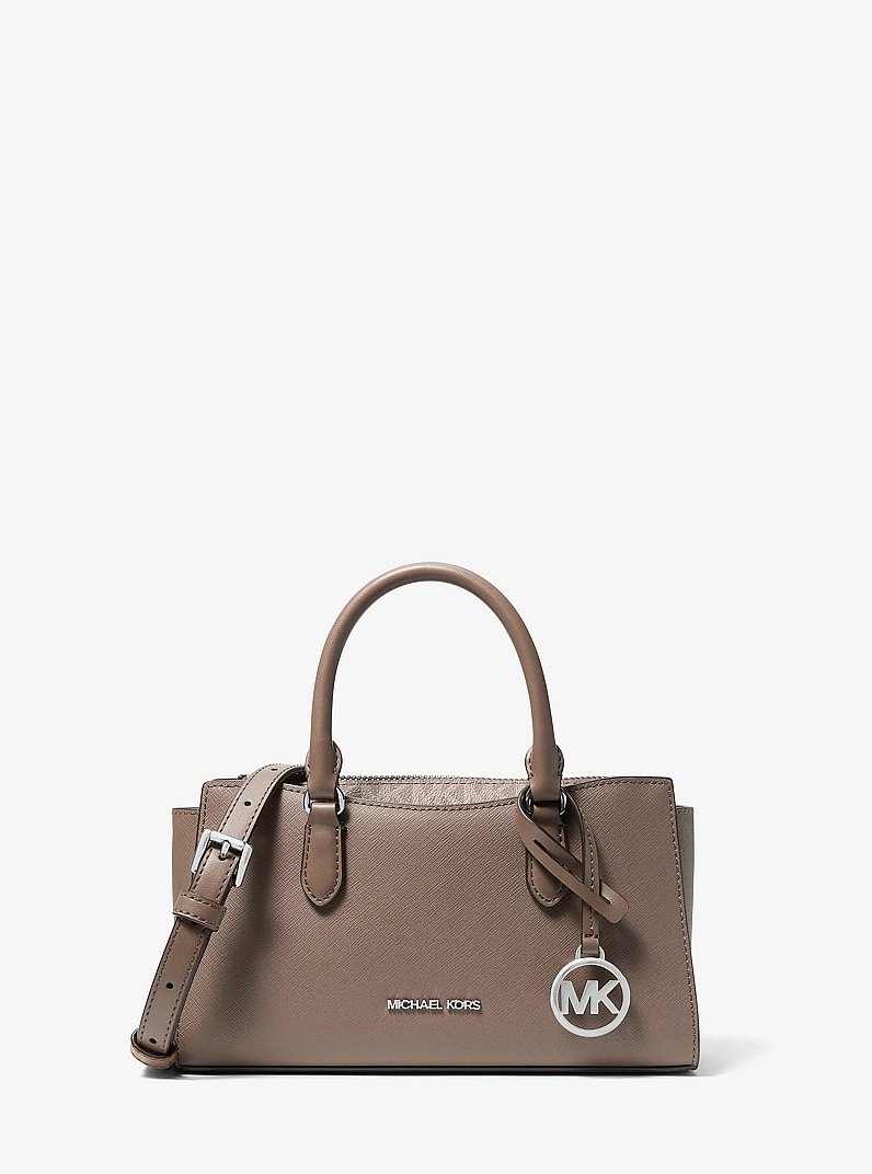 Petit sac messager Arden &agrave; logo Signature in CHAMPIGNON | Michael Kors