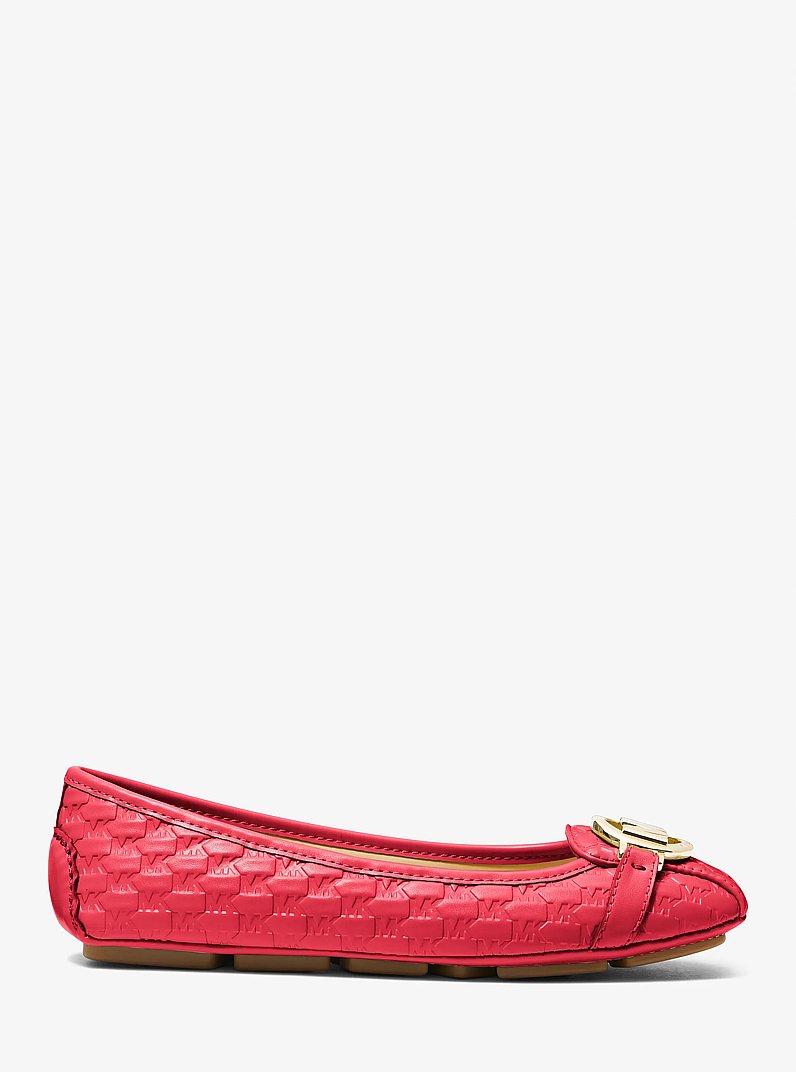 Fulton Logo Embossed Moccasin in DK SANGRIA | Michael Kors