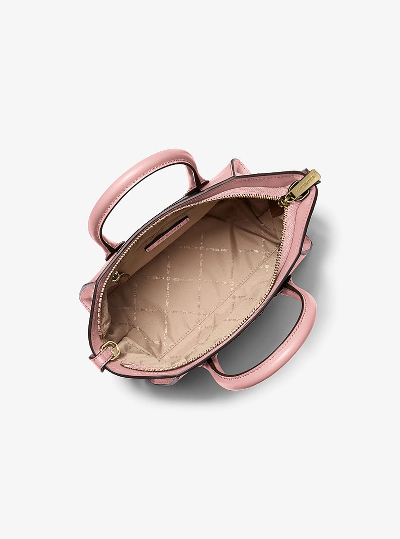 Avril Small Pebbled Leather Satchel in POWDER BLUSH | Michael Kors