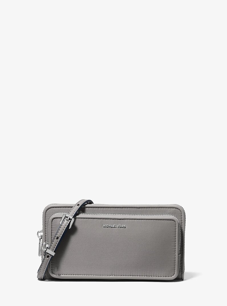 Jet Set Large Nylon Crossbody Bag in STORM | Michael Kors