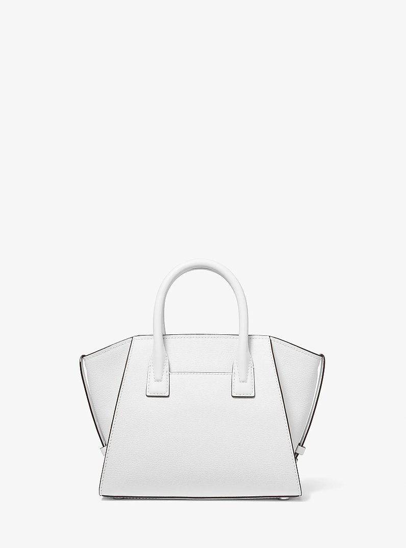 Avril Small Leather Top-Zip Satchel