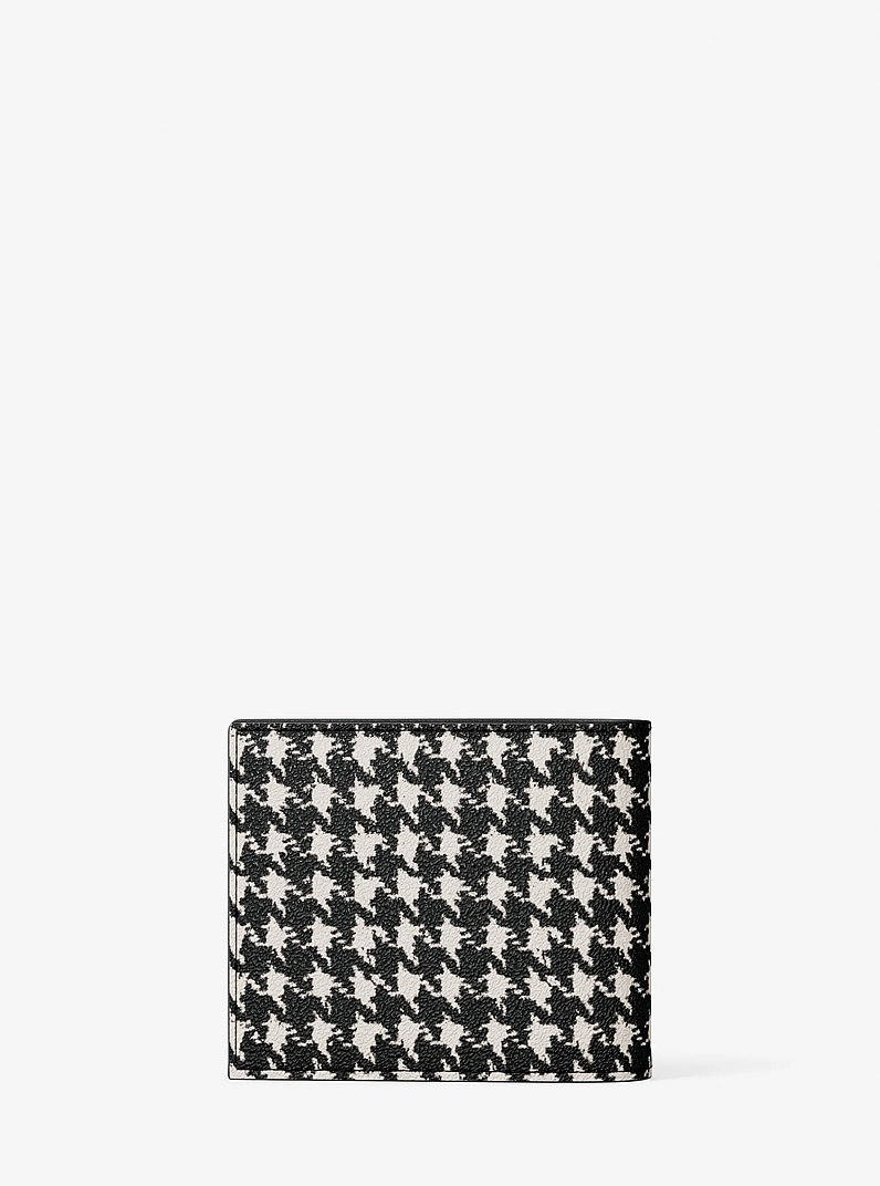 Billetera plegable Cooper con estampado de pata de gallo in NEGRO COMBINADO | Michael Kors