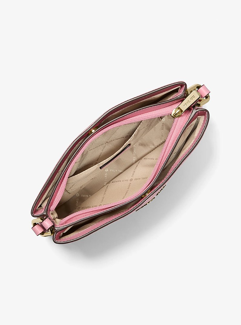 Trisha Pebbled Leather Crossbody Bag With Pouch in CARNATION | Michael Kors