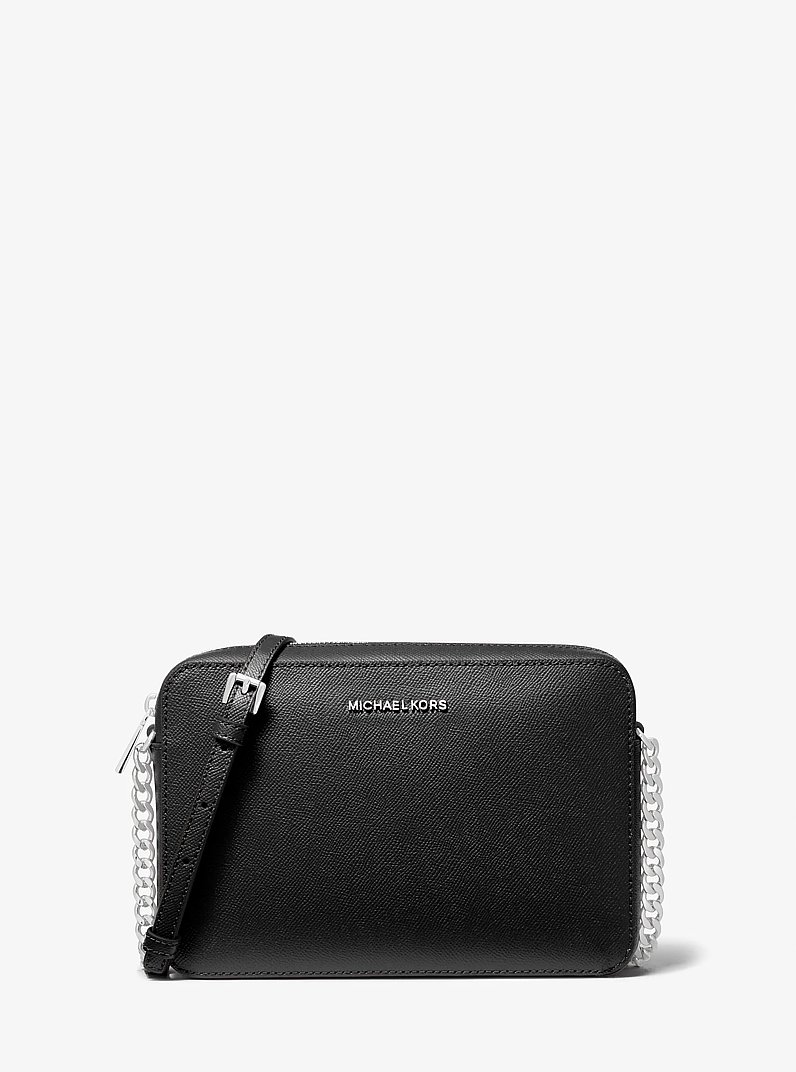 Jet Set Large Saffiano Leather Crossbody Bag