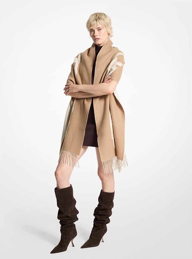 Empire Oversized Wool-Cashmere Scarf