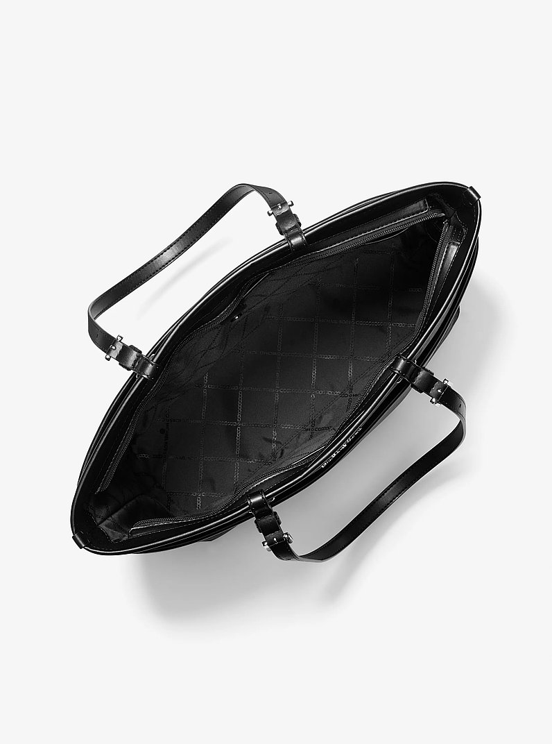Winston Large Logo Pocket Tote Bag in BLACK | Michael Kors