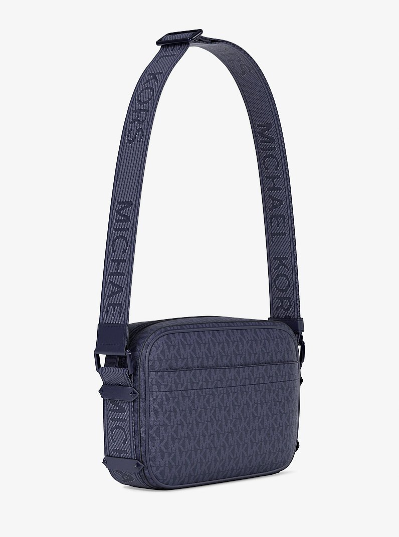 Grand sac &agrave; bandouli&egrave;re Maeve &agrave; logo Signature in DRESS BLUES | Michael Kors