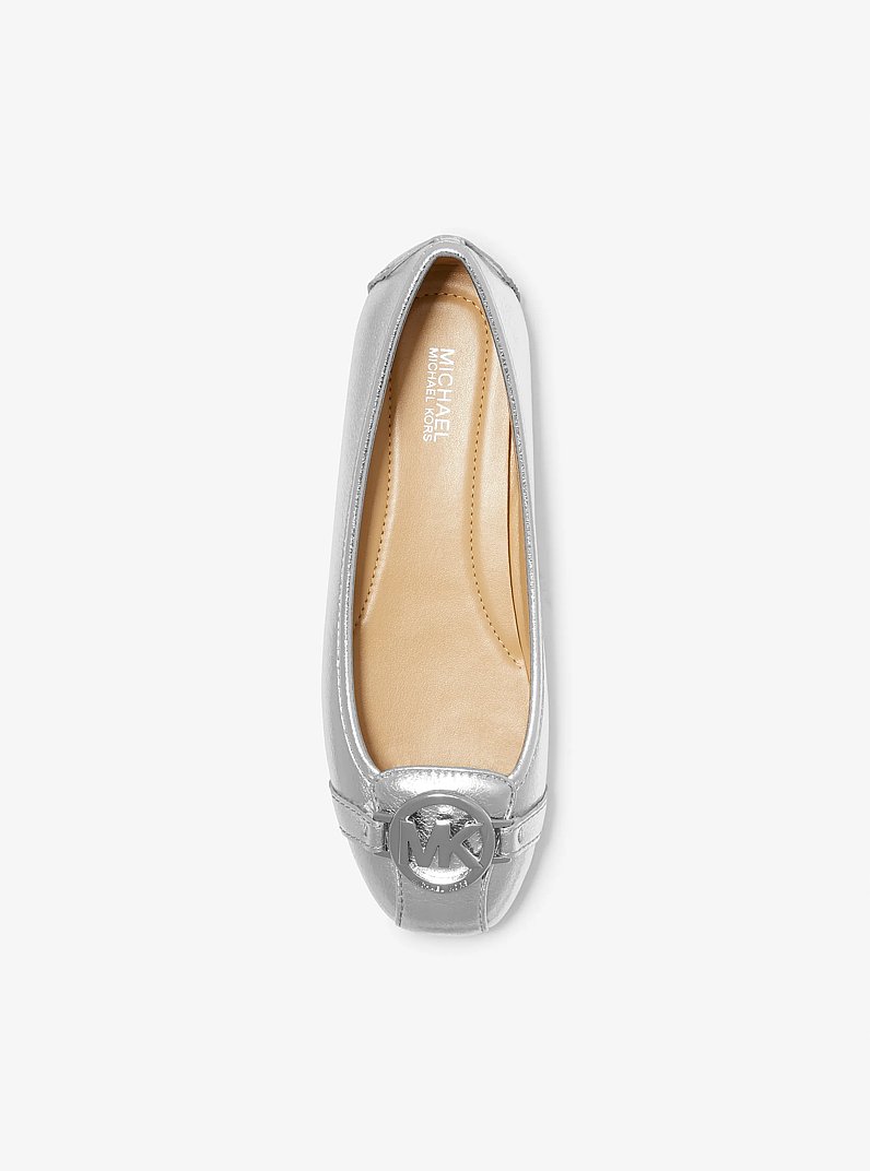Fulton Metallic Leather Moccasin in PALE GOLD - Sale | Michael