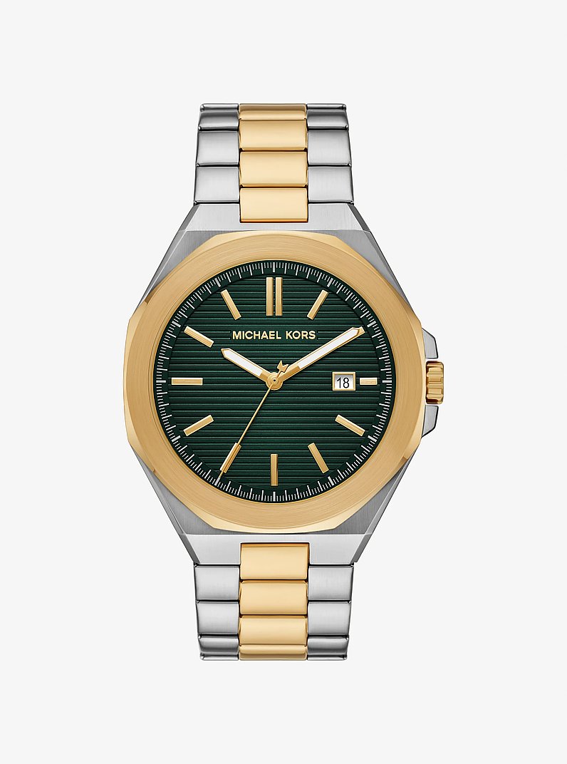 Oversized Callum Two-Tone Watch in TWO TONE | Michael Kors