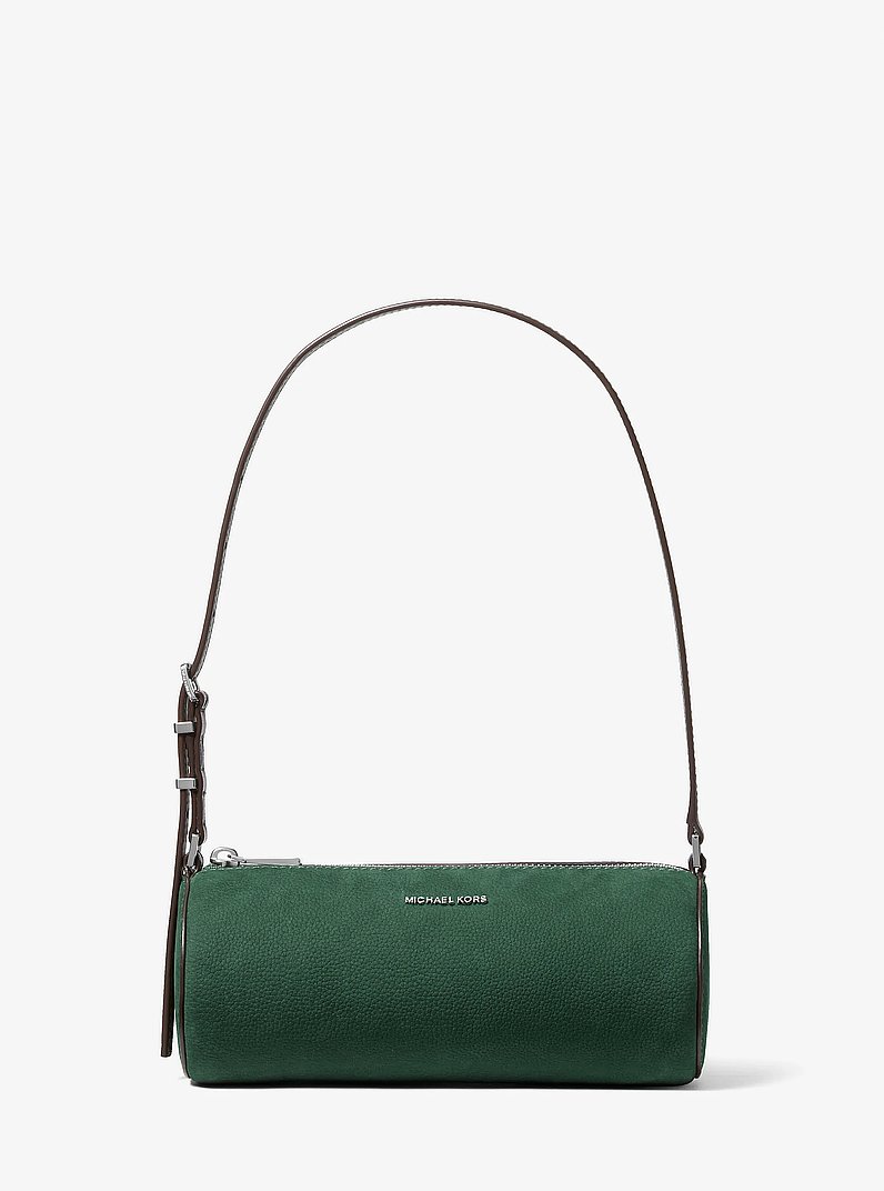 Pochette cil&iacute;ndrico Izzy peque&ntilde;o de nobuck in MUSGO | Michael Kors
