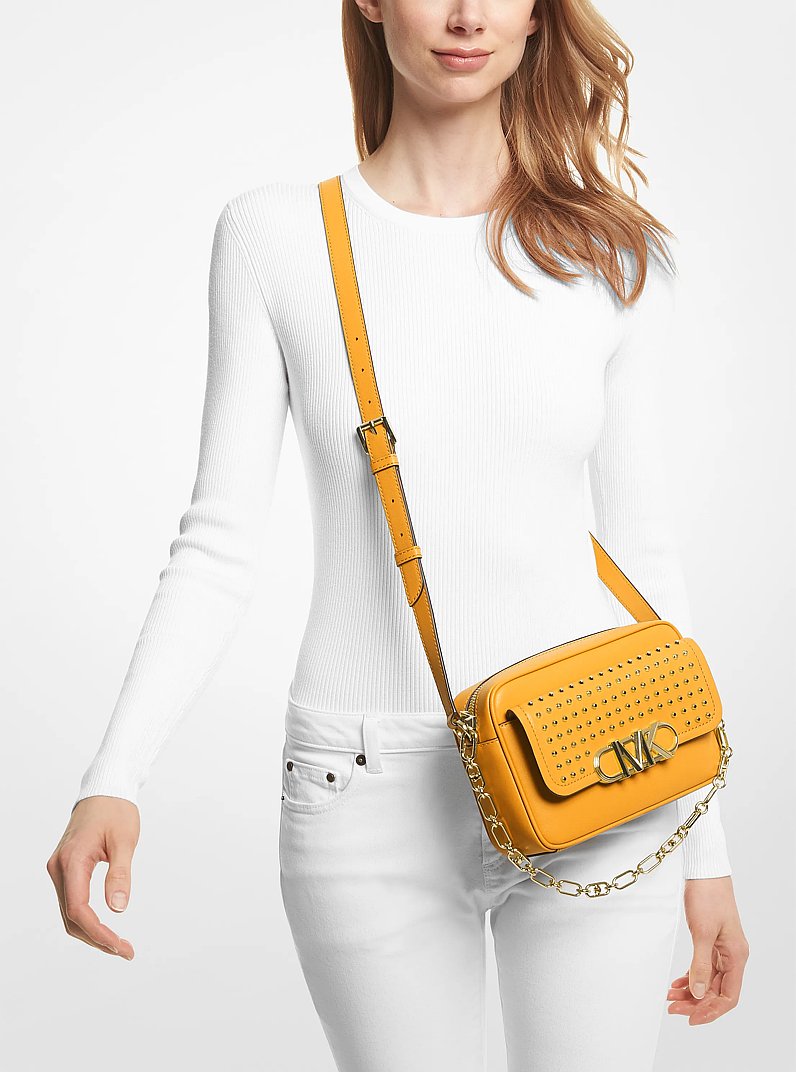 Parker Medium Studded Leather Crossbody Bag