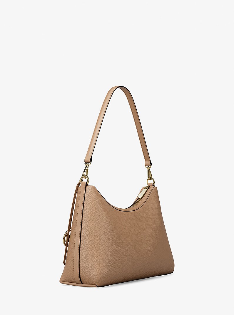 Sammy Medium Pebbled Leather Convertible Shoulder Bag in CAMEL | Michael Kors