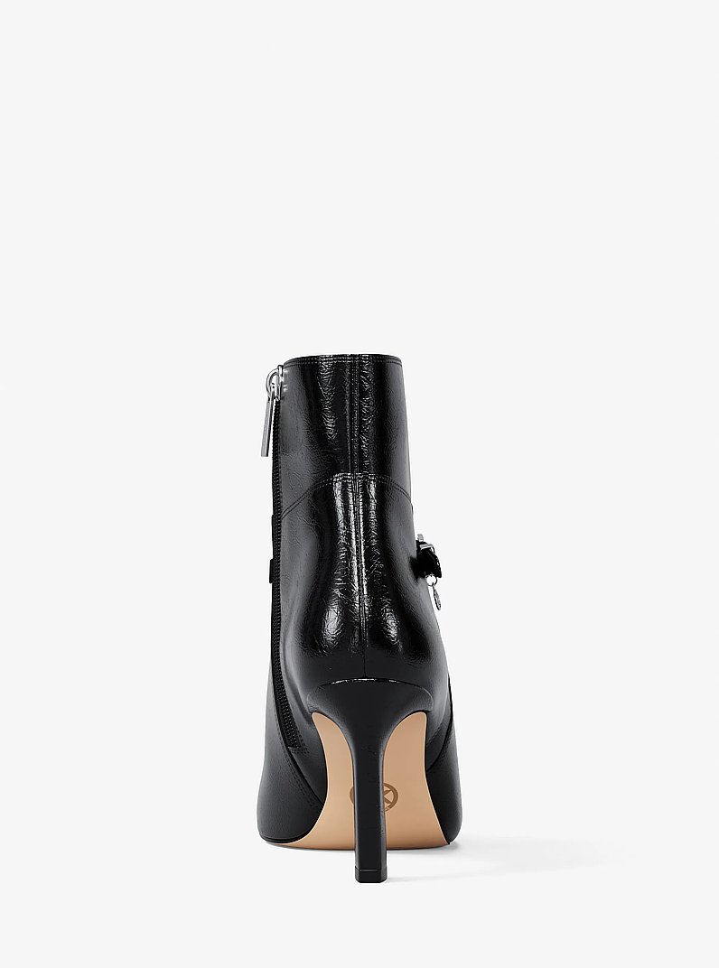 Yvette Open-Toe Boot in BLACK | Michael Kors