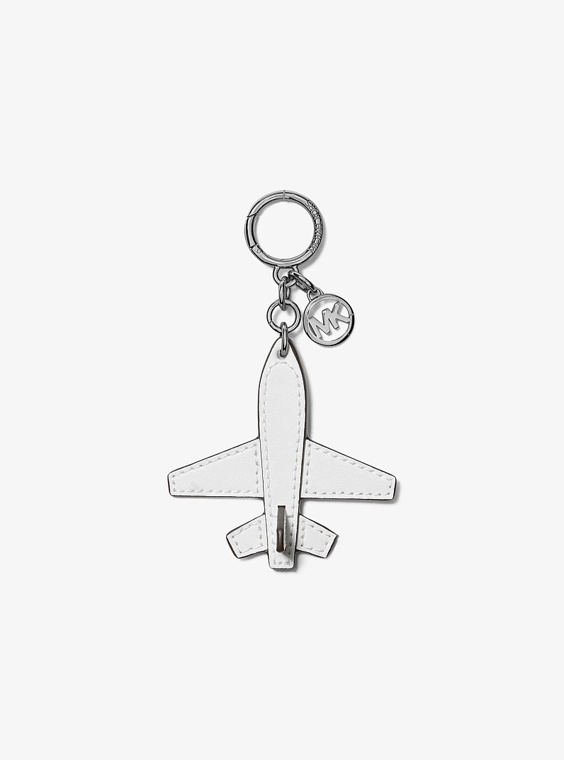 Airplane Keychain in OPTIC WHITE | Michael Kors