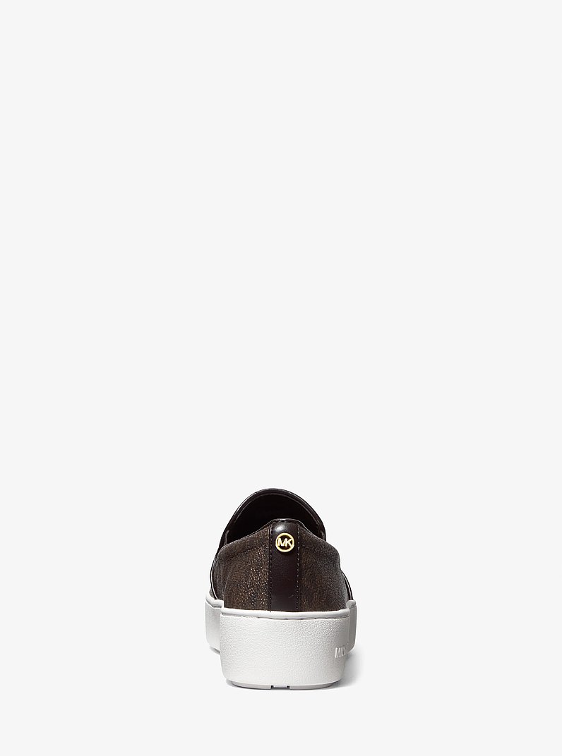 Trent Logo Slip-On Sneaker in BROWN | Michael Kors