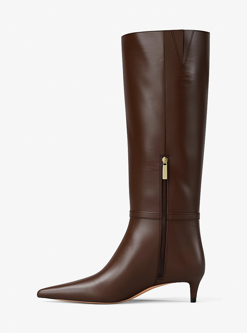 Nalia Kitten-Heel Boot in NUTMEG | Michael Kors